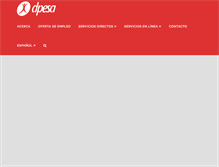 Tablet Screenshot of dpesa.com